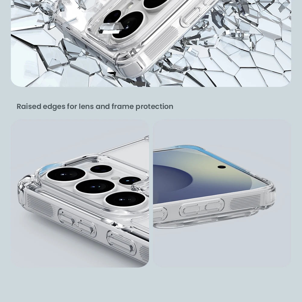 Nillkin for Samsung Galaxy S26 Ultra S26 Plus S25 Ultra S24 Ultra S23 Ultra TPU + PC Silicone Soft Transparent Phone Case