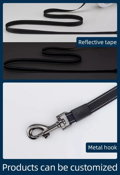 LED Light Dog Leash Auto Scaling Dog Walking Pet Accessories USB Charge Night Walking 5m