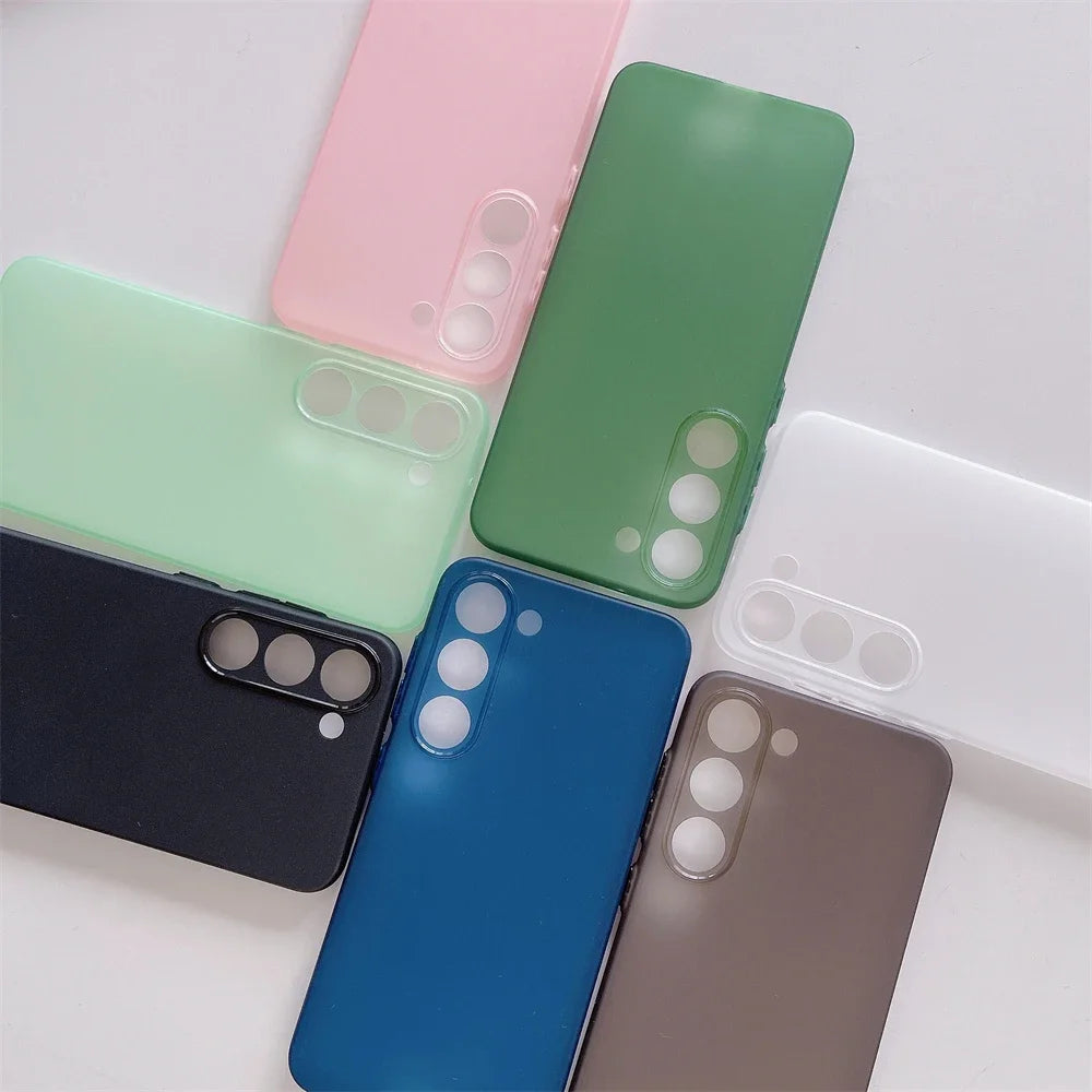 Ultra Thin Matte Armor Translucent Case For Samsung S26 ULTRA S25 FE S24 S23 FE S22 S21 Plus Ultra Note 20 Ultra Soft Back Cover