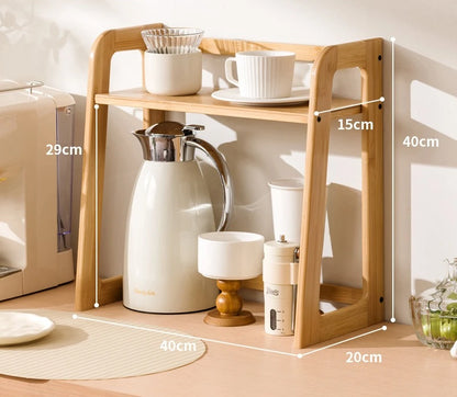 New Kitchen Shelf Countertop Multi-functional Electrical Storage Rack Multi-layer Cup Holder Household Storage Rack Plate Rack