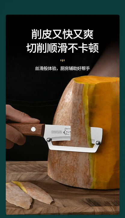 Wooden Handle Paring Knife - High-Quality Kitchen Fruit Scraper Tool
