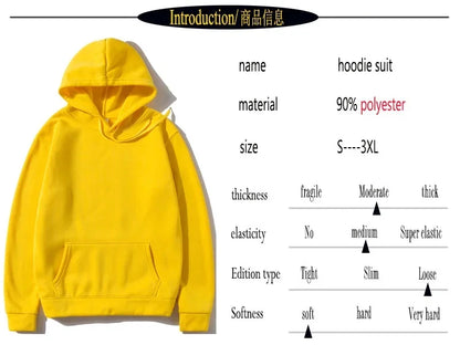 Men's Hoodies - Casual Fleece Hoodie With Hooded Sweatshirt, Regular Fit Pullover