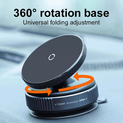 Round Folding Magnetic Car Holder 360 Degree Rotatable Mobile Phone Bracket Mount Strong Magnet Support For iPhone Samsung Stand