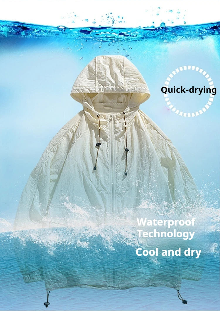 Outdoor Sun Protection Clothing Ultra-thin Anti-ultraviolet Sun Protection Clothing Breathable Sports Workwear Jacket
