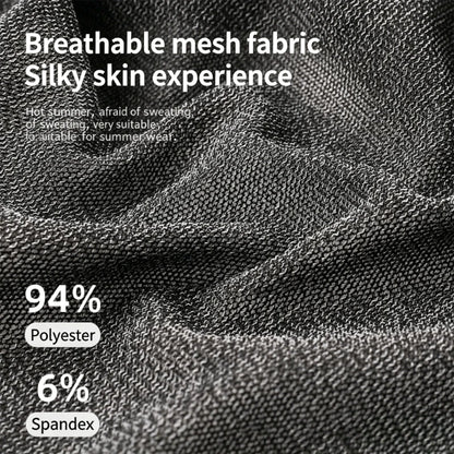 Men's Ice Silk Mesh Boxer Briefs Ultra-thin Breathable Cool Quick Dry Underwear Soft Comfortable Panties for Summer Daily Wear