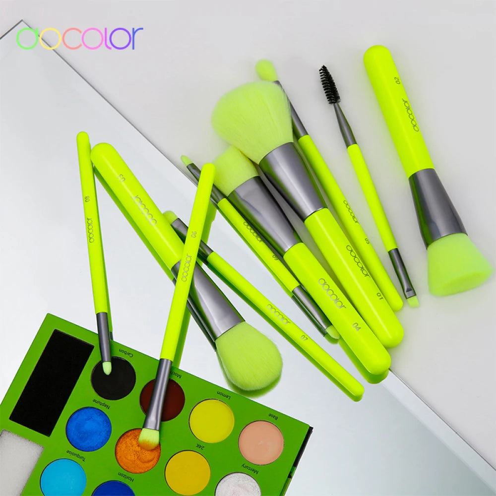 Docolor Makeup Brush Set Professional 10-30pcs Eyeshadow Blush Synthetic Foundation Brush Powder Contour Cosmetic Tool For Women