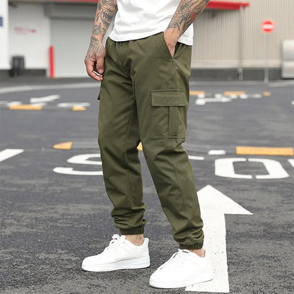 Men's Summer Tactical Cargo Pants Lightweight Casual Trousers  Wear-resisting Multi-pocket Outdoor Hiking Male ﻿