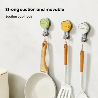 Wall Mounted Vacuum Suction Cup Hook - No-Drill Removable Key  Towel Hanger for Bathroom  Kitchen - ZOOMNSTORE
