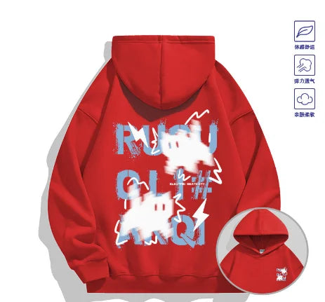 2026 Trendy "Haze Blue" Cat Hoodie - Both Men's and Women's Spring/Autumn Multi-Purpose Coat - Cool Fashion Item