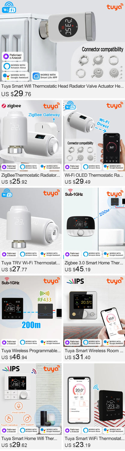 Smart Wifi Thermostat - Programmable Heating Thermostat for Floor Heating Control