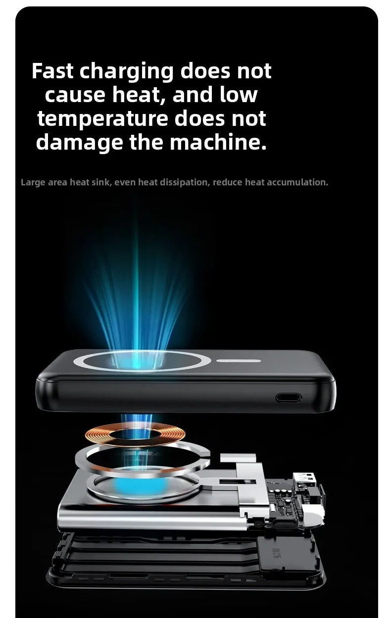 Taepiaai Magnetic Power Bank for Magsafes 20000mAh Wireless PD 22.5W Fast Charger Powerbank External Battery for IPhone Samsung