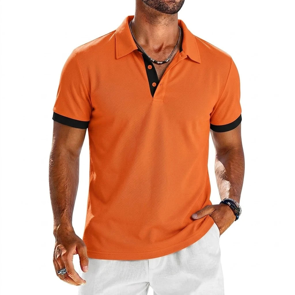 Men's Polo Shirt – Lightweight Breathable Lapel Sports Tee