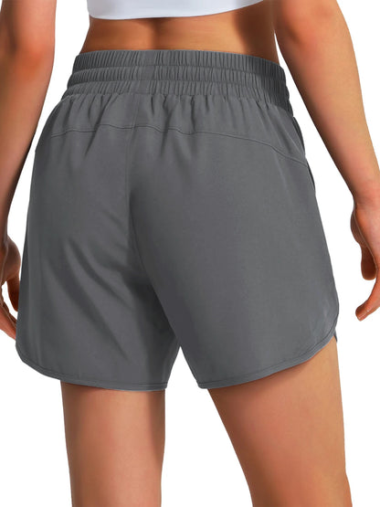 New women's casual sportswear sports running shorts quick-drying lightweight fitness shorts with zipper sports shorts