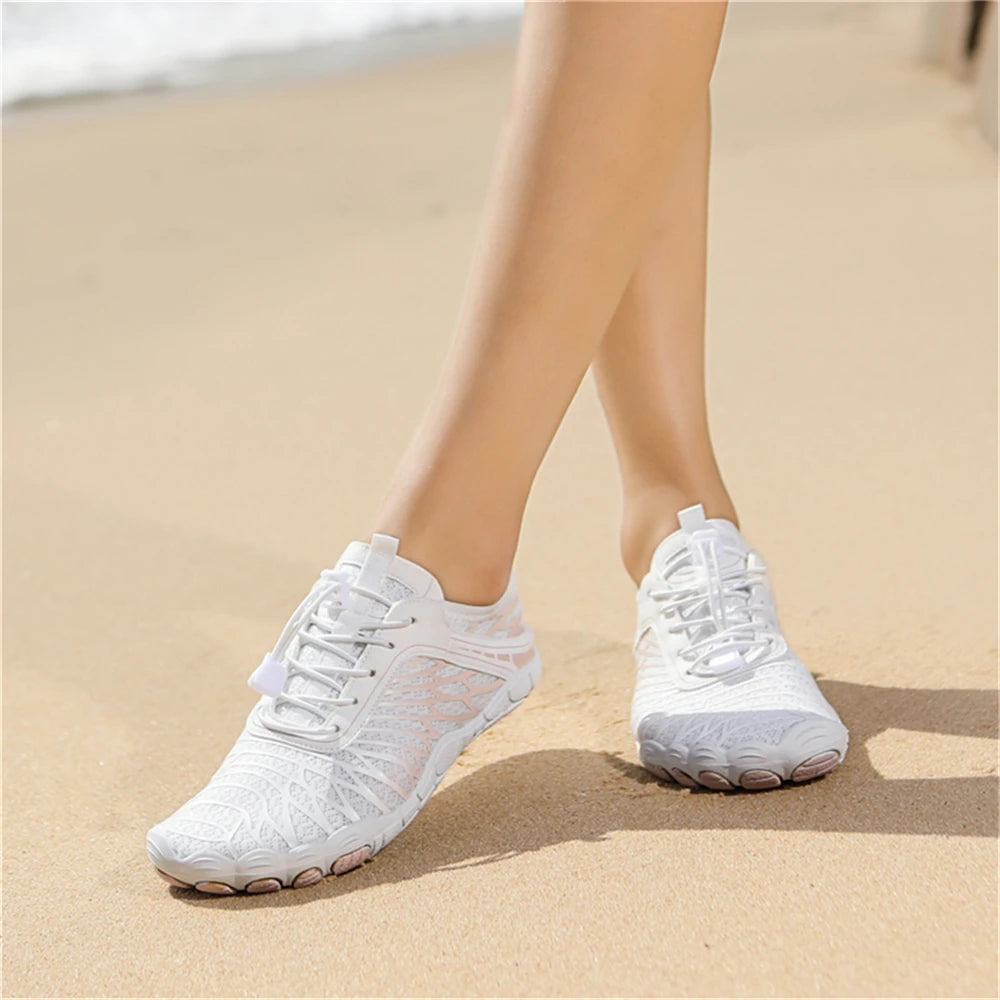 Aqua Shoes Women Men Barefoot Water Shoes Quick-Drying Outdoor Beach Upstream Wading Swimming Shoe Sneakers Unisex Trekking Surf