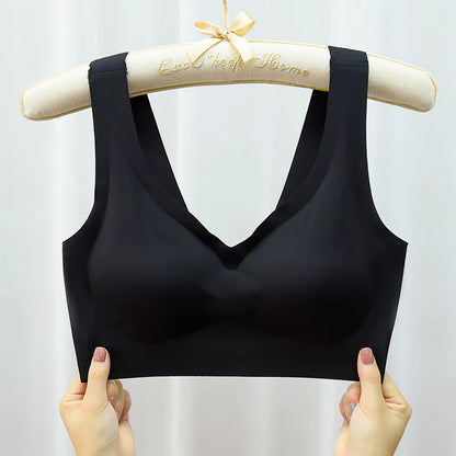 Seamless Sport Bra - Wireless Comfort Plus Size Bralette | Push Up, Lace Full Cup