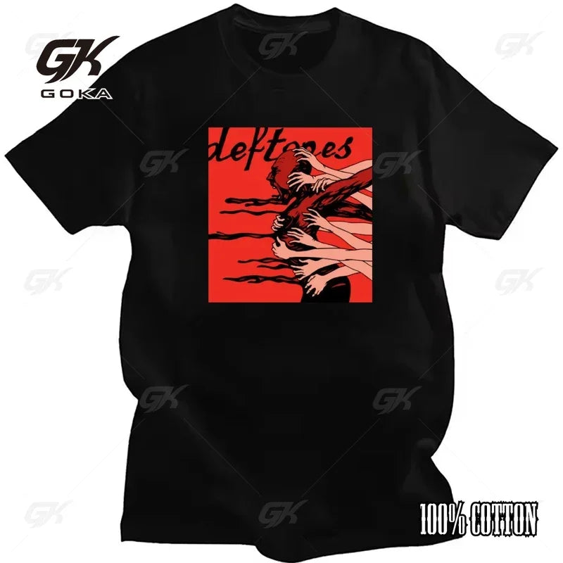 Deftones Cotton Singer Band T Shirt Men Women Hip Hop Rock Tee Fashion Short Sleeve T Shirt Summer Clothes T-shirts Tops