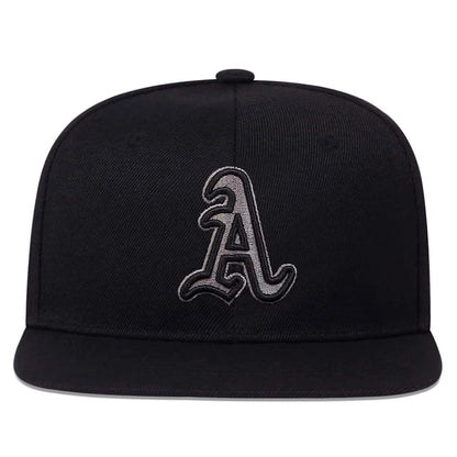 1piece Unisex Gothic Letter A Embroidery Hip-hop Hats Outdoor Adjustable Casual Baseball Caps Sunscreen Hat