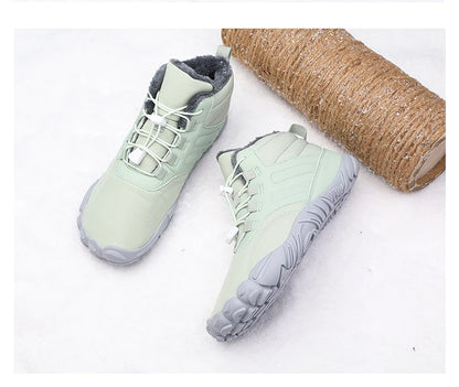 Men Snow Boots - Winter Hiking Shoes With Warm Plush Fur | Outdoor Ankle Boots