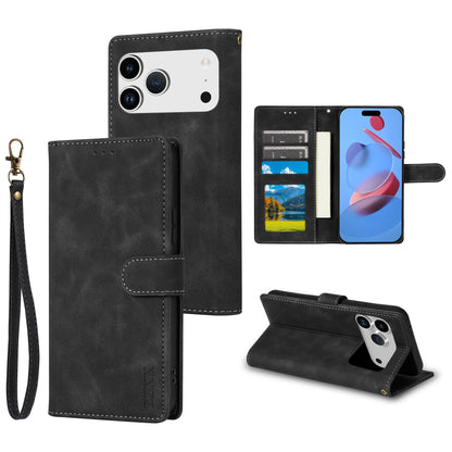 Wallet Skin-friendly With Card Slot Bracket Magnetic Flip Case For Apple iPhone Air 17 Pro Max 16e 15 Plus 14 13 12 11 XR Cover