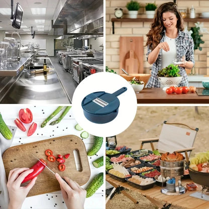 Multi-Functional Vegetable Cutter - 9 in 1 Manual Slicer and Grater Tool - ZOOMNSTORE