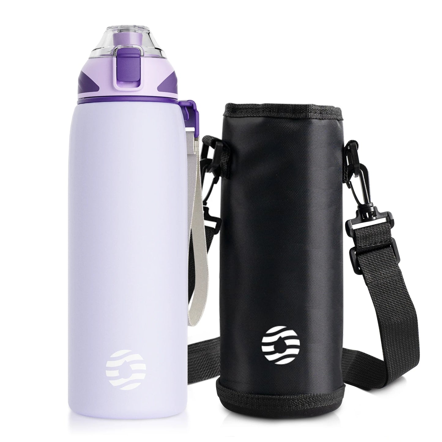 Fjbottle Water Bottle 1L Vacuum Sports Bottle Warm and Cold Drink Stainless Steel Vacuum Flask