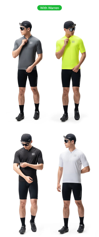 Men's Cycling Polo Jersey – Lightweight Half-Zip Short-Sleeve Top