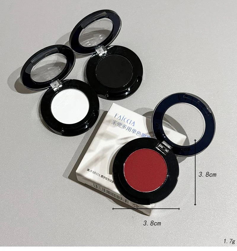 Punk Smoky Red Black Eye Shadow Palette Waterproof Gothic Matte Blue Eyeshadow Tray Women Halloween Eye Pigments Makeup Palette
