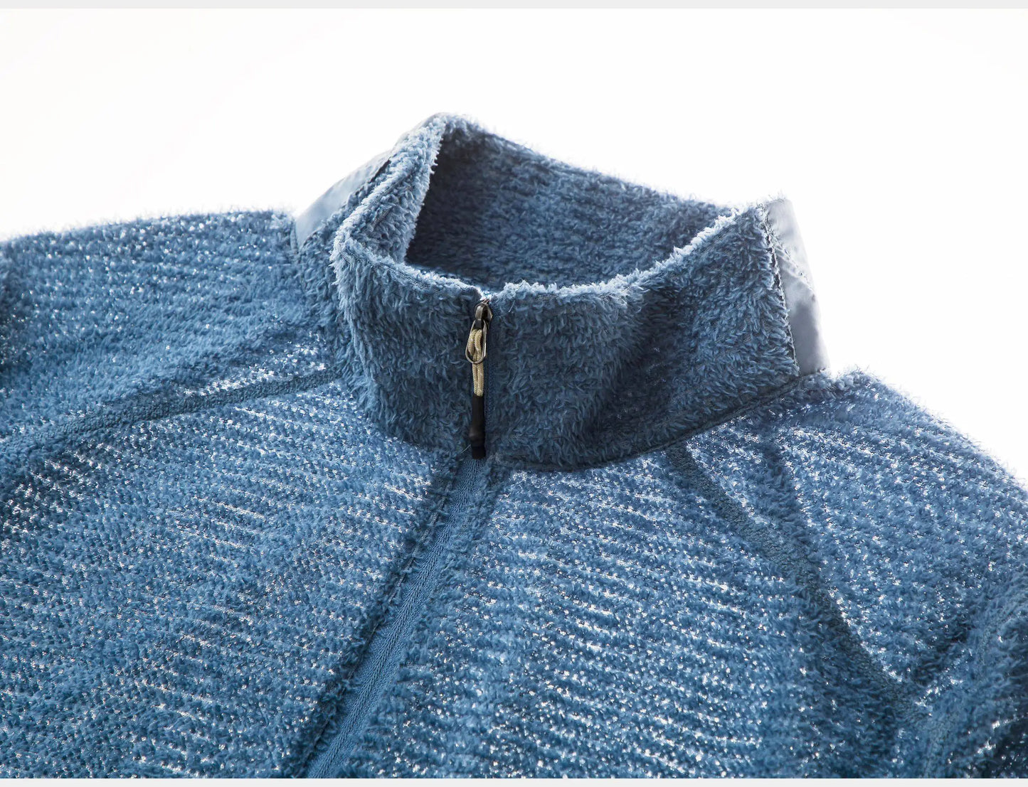 Men's Half-Zip Stand Collar Sweatshirt, Versatile Air Fleece Base Layer for Outdoor Camping, Hiking, Cycling