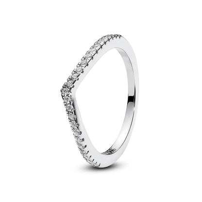Sterling Silver Rings - 925 Silver Jewelry With Cubic Zirconia & Pave Setting