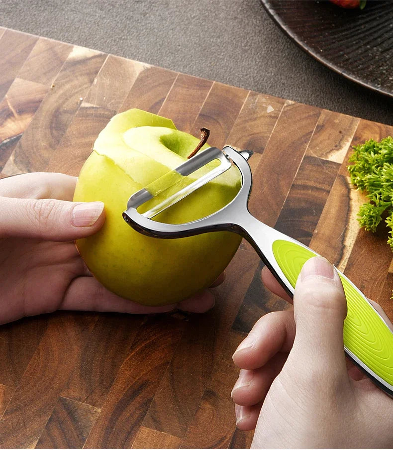 Stainless Steel Peeler - Multi Function Vegetable & Fruit Peeler with Julienne Slicer