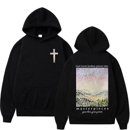 Faith Over Fear Hoodie - Christian Vintage Sweatshirt for Men  Women - ZOOMNSTORE