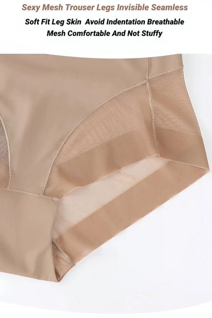 Womens Slimming Panties High Waist Ice Silk Tummy Control Briefs Female Trainer Shaping Underpants Butt Lifter Shapewear