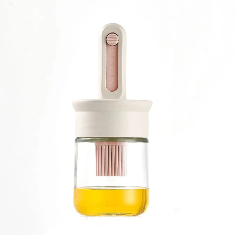 Silicone Basting Brush & Oil Bottle Set – BPA-Free Heat-Resistant