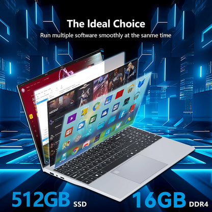 Intel Core I9-10980HK 15.6 Inch Backlit Keyboard Fingerprint Unlock Laptop Windows 11 Office Study NoteBook Gaming Computer PC