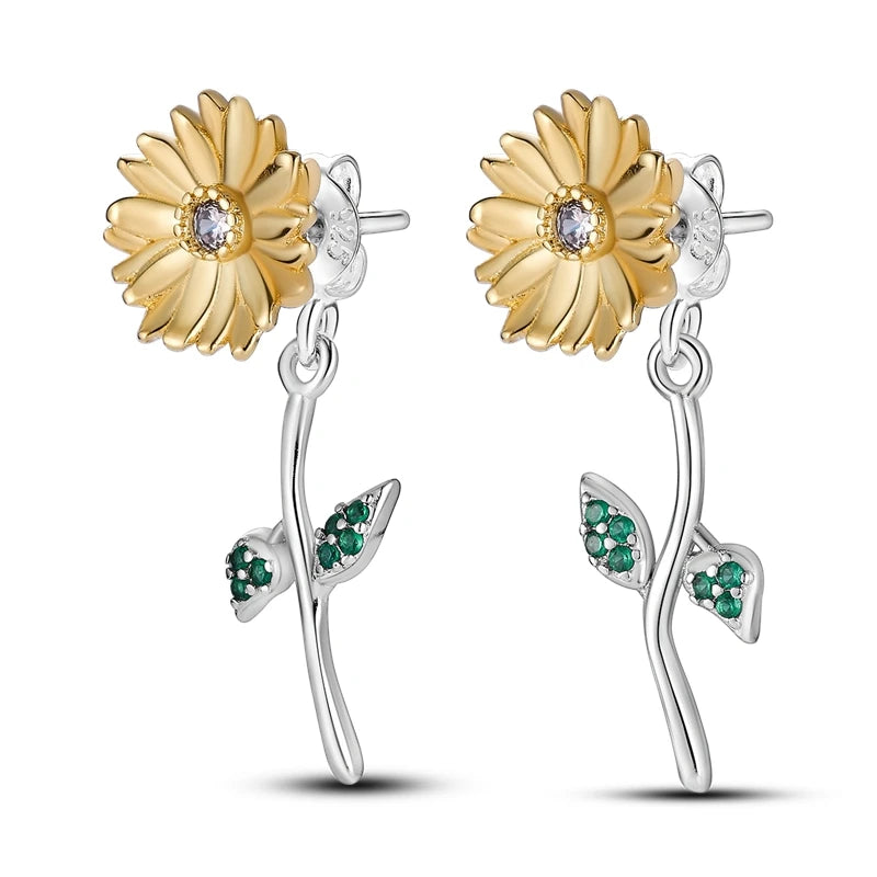 Sterling Silver Hoop Earrings – Zirconium Star Drop Style For Women’s Anniversary Jewelry Gift