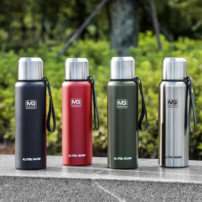 Portable Stainless Steel Thermos Large Capacity Vacuum Flask Insulated Tumbler with Rope Thermo Bottle 500/700/1000/1500ml