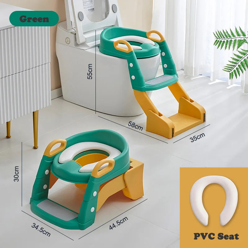 Portable Potty Seat - Foldable Toilet Training Stool | Easy Clean Baby Potty Chair