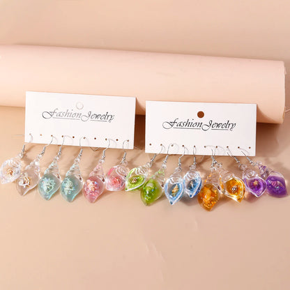 Aihua Colorful Resin Summer Beach Shell Conch Earrings for Women Girls Vacation Earrings Brincos Sweet Jewelry Gifts