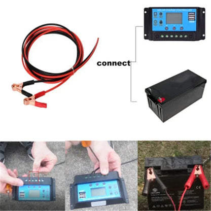 20W-1000W Solar Panel 12V Solar Cell 100A Controller Solar Panel for Phone RV Car MP3 PAD Charger Outdoor Battery Supply Camping