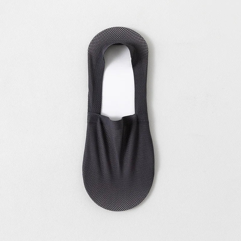 1/3/5 Pairs High-Quality Men Cotton Boat Socks Summer Thin Breathable Solid Color Silicone Anti Slip Low Top Invisible Socks