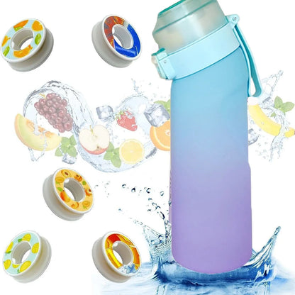 Air Flavored Water Bottle Scent Up Water Cup Sports Water Bottle For Outdoor Fitness Fashion Water Cup With Straw Flavor Pods