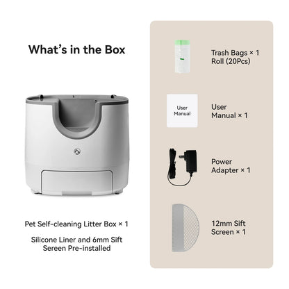 Automatic Smart Cat Litter Box - Self-Cleaning High-Capacity 11L Pet Toilet Tray - ZOOMNSTORE