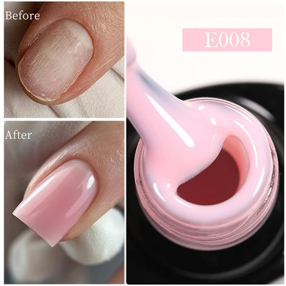 Nude Crystal Rubber Base Gel - 7ml Semi-Permanent Soak Off UV LED Nail Varnish