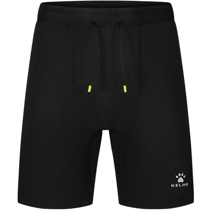 Kelme Men's Speed Dry Running Tight Shorts Professional Training Marathon Waist Pack Shorts Outdoor Sports Shorts