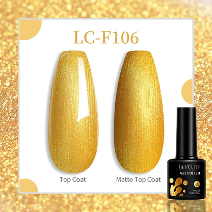 Gel Nail Polish - LILYCUTE UV Gel Varnish 7ML | Soak Off, Long Lasting Colors