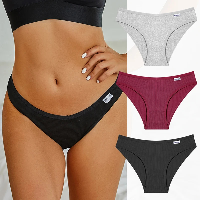 Cotton Women's Panties - Low Waist Briefs | Comfortable Soft Cotton Underwear