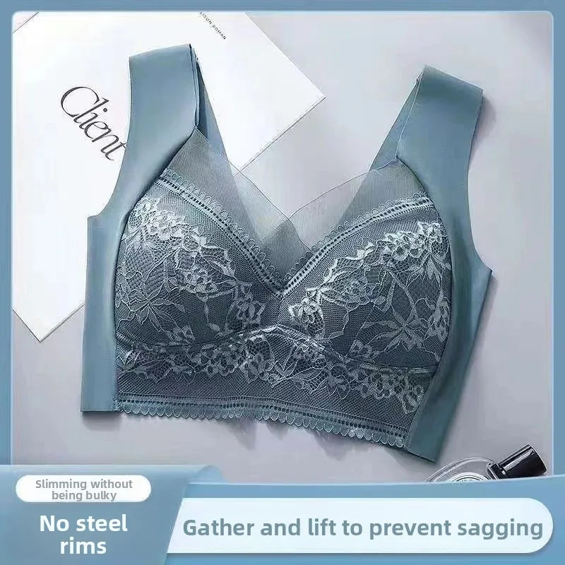 Seamless Lace Bra - Large Size Underwear | Breathable Thin Bra With Beautiful Back
