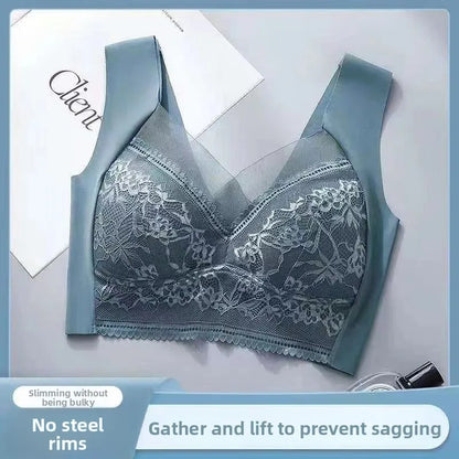 Seamless Lace Bra - Large Size Underwear | Breathable Thin Bra With Beautiful Back