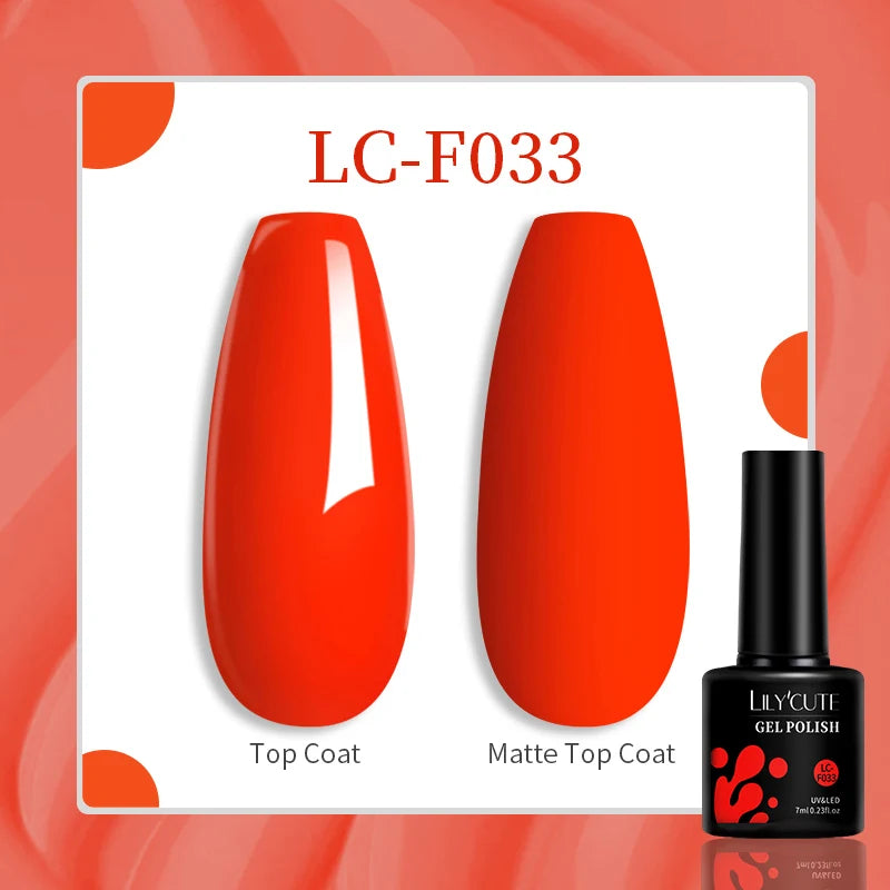 Gel Nail Polish - LILYCUTE UV Gel Varnish 7ML | Soak Off, Long Lasting Colors