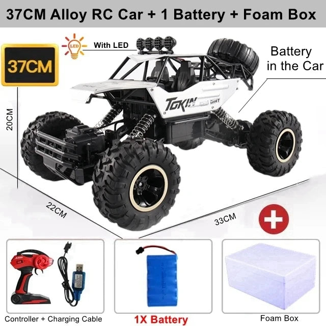Remote Control Climbing Car - 4WD Off Road Truck with Shockproof Suspension & Anti Skid Wheels